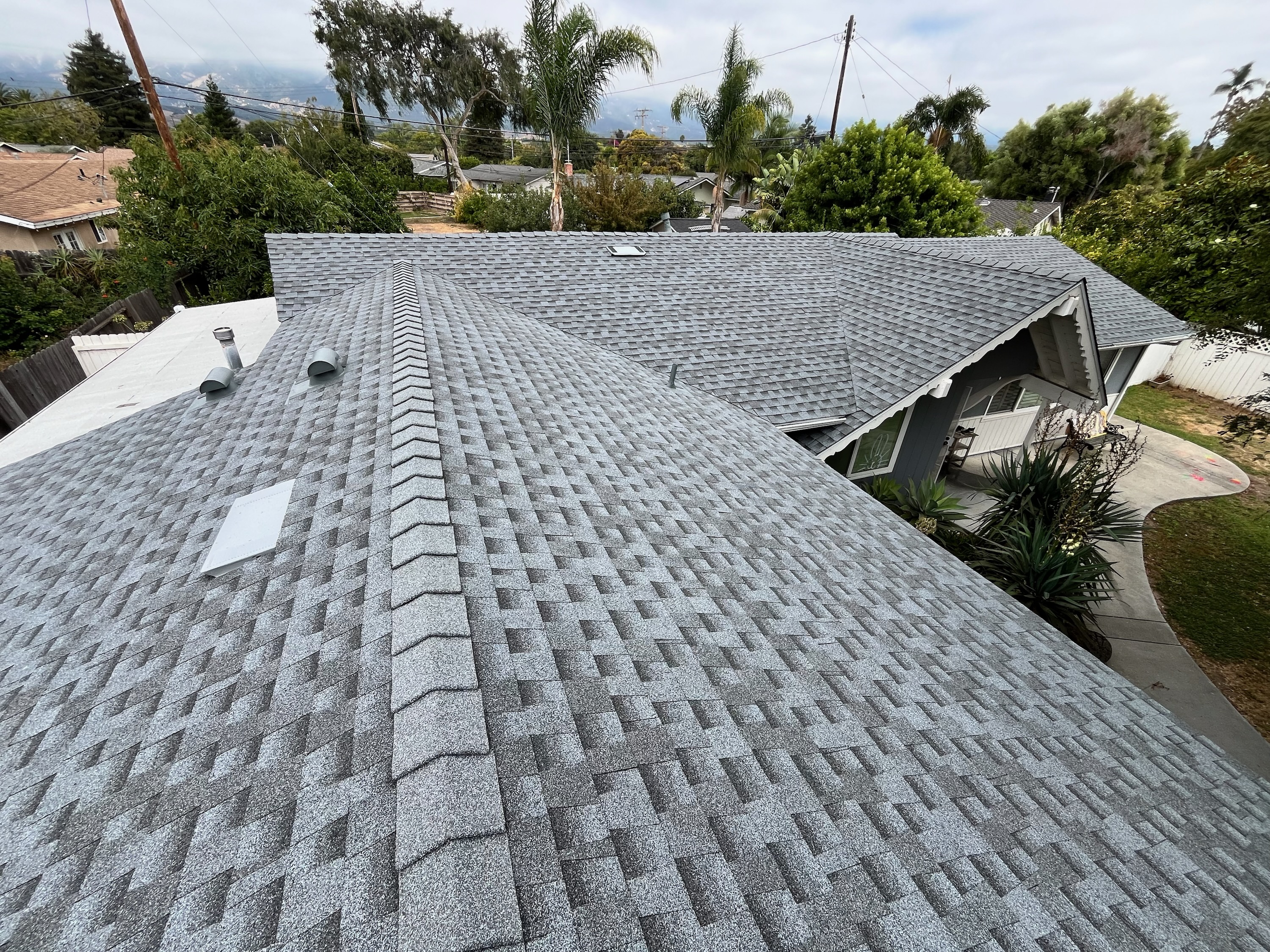 After 1: Shingle Reroof roofing project in Goleta, CA (2024)
