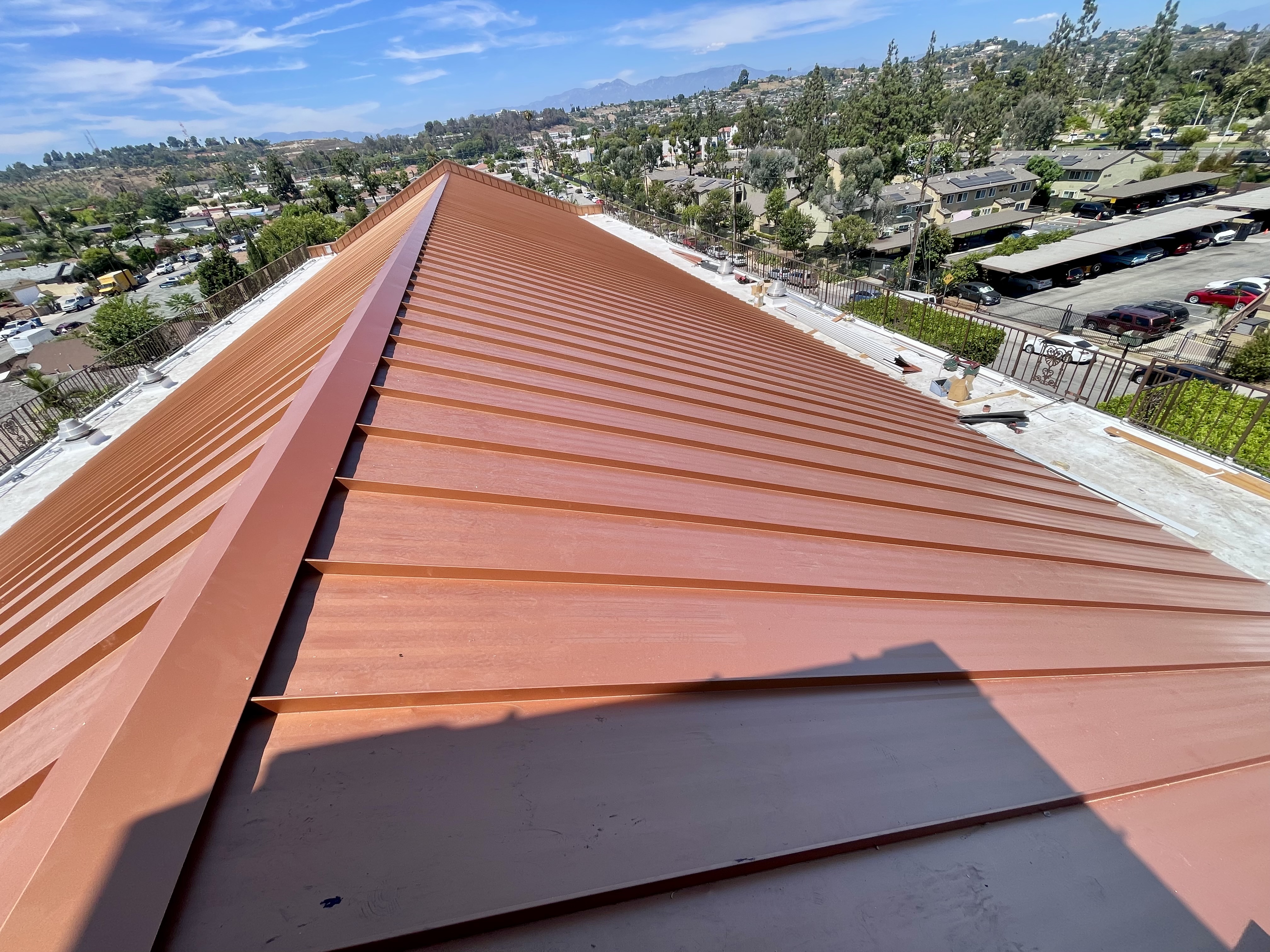 Metal roof swap project completed