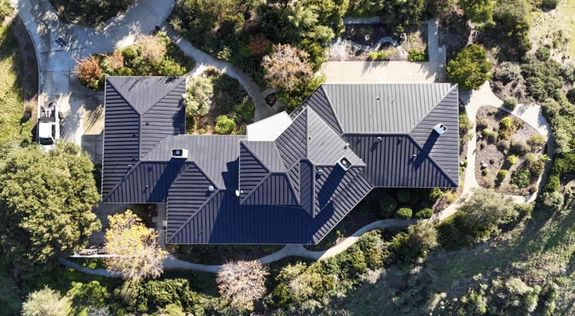 After 1: Metal Reroof roofing project in Solvang, CA (2025)